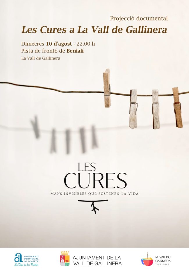 Les Cures a la Vall de Gallinera, presentació del documental.
