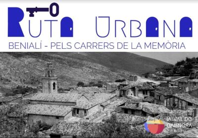 Portada del fullet de la ruta urbana de Benialí (1)