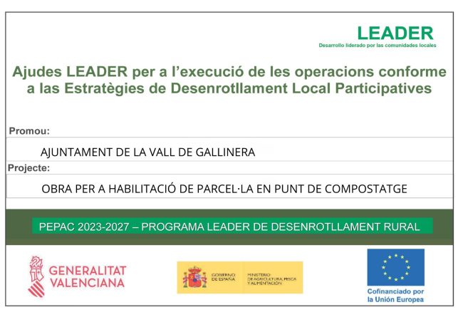 ajudesLeader AJUDA LEADER PER A L'EXECUCIÓ DE LES OPERACIONS