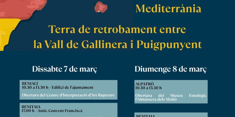 I Intercanvi Cultural de la Mediterrània Terra de retrobament entre la Vall de Gallinera i Puigpunyent