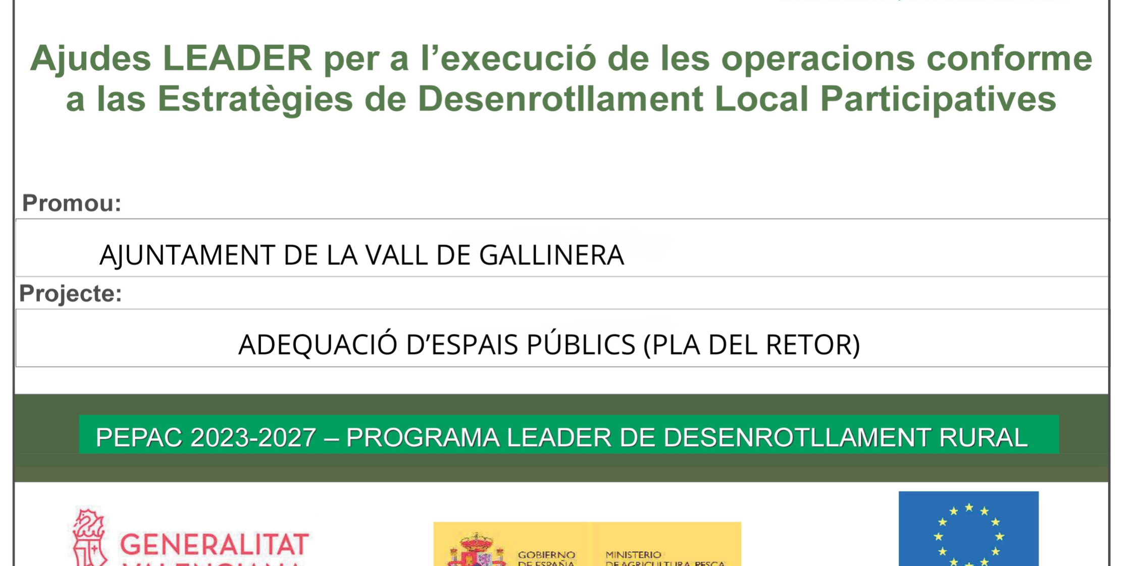 CARTELL PLA DEL RETOR